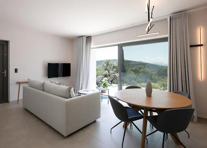 빌라 Mesogi Villas, Brand New Modern, Stylish Villas, Private Pool, Seaviews Spartokhórion
